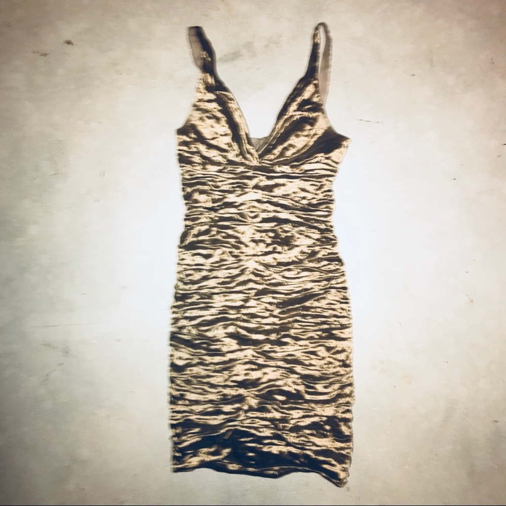 Nicole miller Gold dress size 8